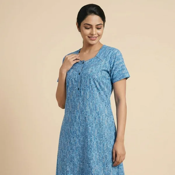 Blue_Floral_Regular_Night_Dress_For_Women