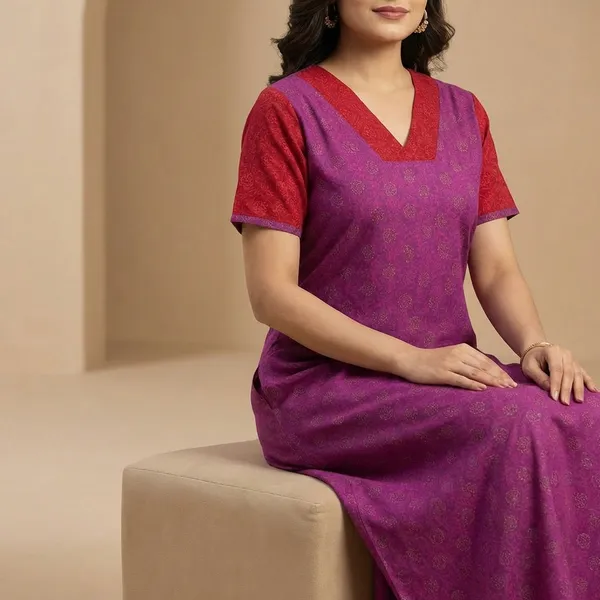 Purple_Loose_Fit_Nightdress_For_Women