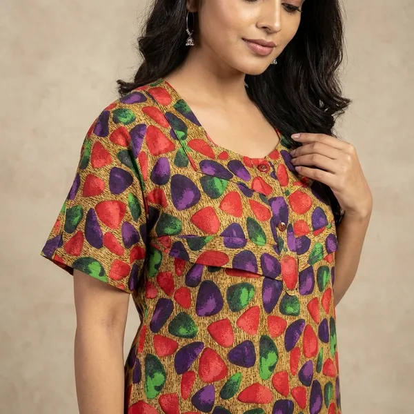 Multicolor_Viscose_Embroidered_Regular_Night_Dress_For_Women