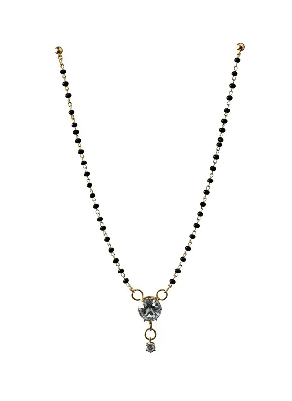 Black_And_Gold_Metal_Necklace_For_Women