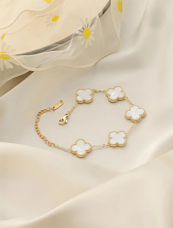 Gold_And_White_Alloy_Bracelet_For_Women