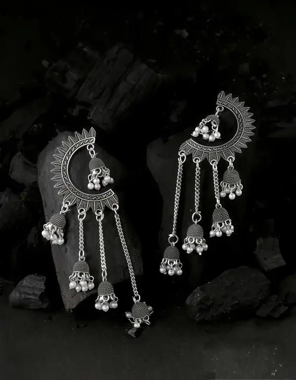 Silver_Oxidized_Alloy_Jhumka_Earrings_For_Women