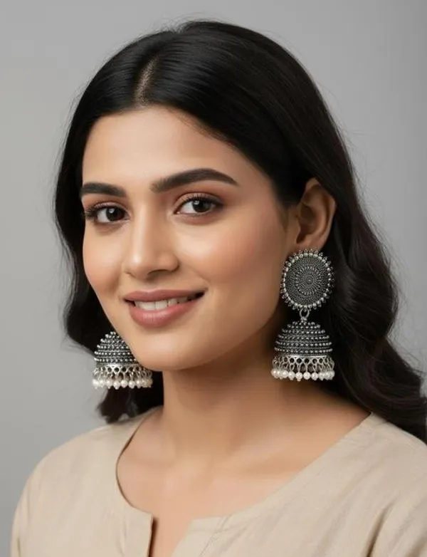 Silver_Oxidized_Alloy_Jhumka_Earrings_For_Women