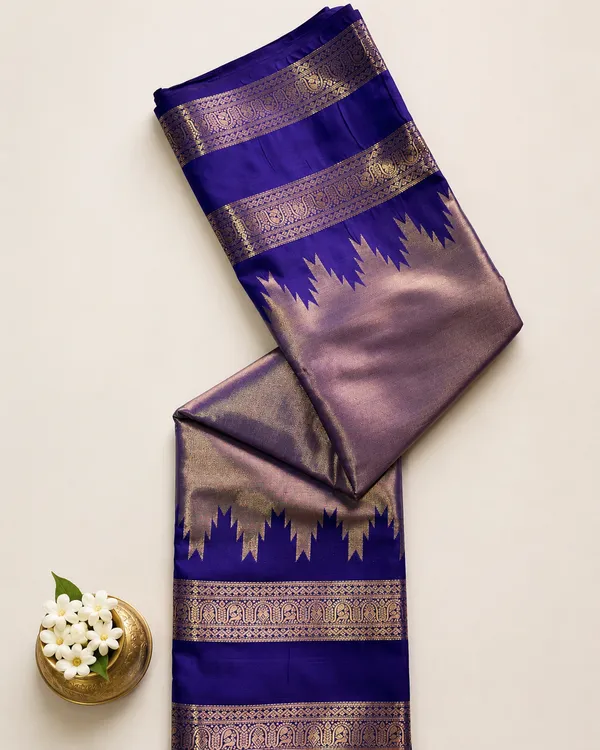 Royal_Blue_Semi_Kanchipuram_Saree_with_Rose_Gold_Kovil_Border_–_SQ1025