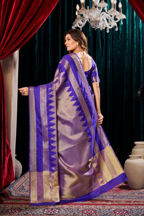 Royal_Blue_Semi_Kanchipuram_Saree_with_Rose_Gold_Kovil_Border_–_SQ1025