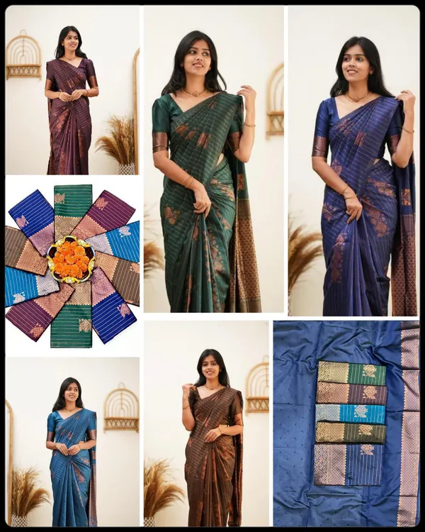 Lichi_Soft_Silk_Jacquard_Saree_Navy_Blue_(SQ1005-01)_Lichi_Soft_Silk