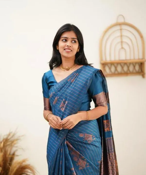 Lichi_Soft_Silk_Jacquard_Saree_Teal_Blue_(SQ1005-05)