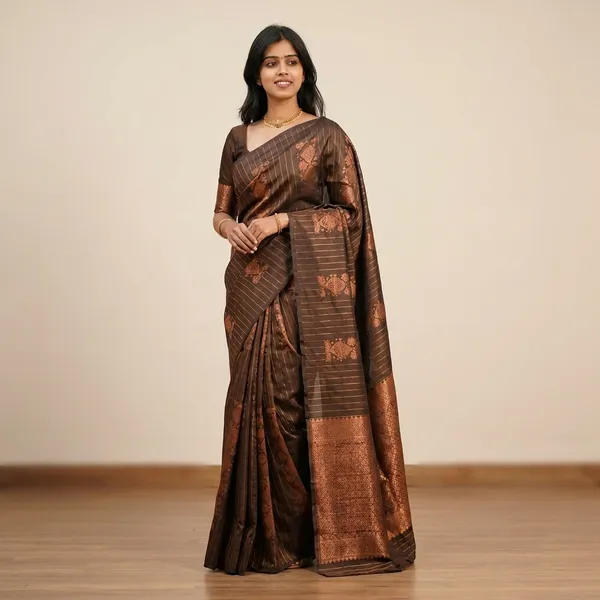Lichi_Soft_Silk_Jacquard_Saree_Coffee_Brown_(SQ1005-04)