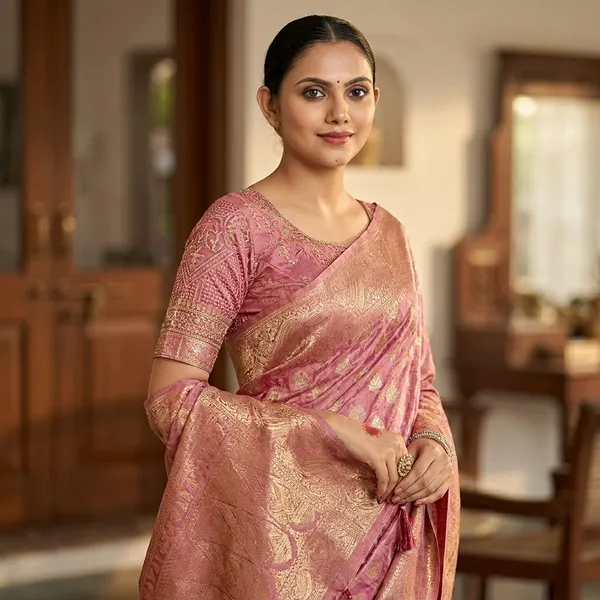 Satin_Silk_Wedding_And_Festive_Wear_Saree_Rose_Pink_(SQ1007-01)Satin_Silk