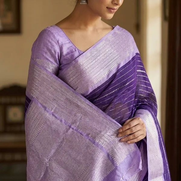 Purple_Fancy_Saree_with_All_Over_Weaving_and_Two_Tone_Border_(SQ1011-01_)