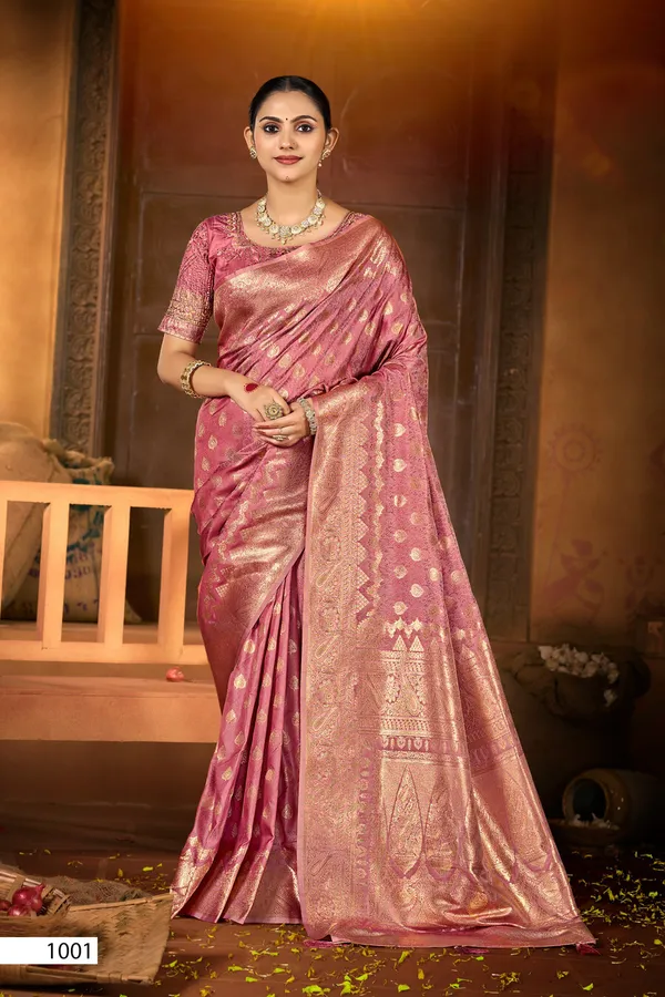 Satin_Silk_Wedding_And_Festive_Wear_Saree_Rose_Pink_(SQ1007-01)Satin_Silk