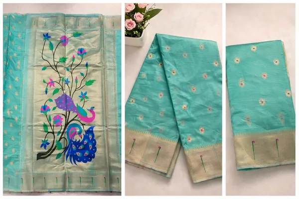 Teal_Green_Soft_Organza_Silk_Saree_With_Munia_Paithani_Border_(SQ1012-02_)
