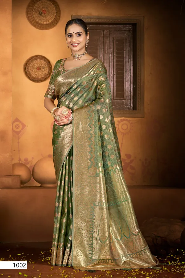Satin_Silk_Wedding_And_Festive_Wear_Saree_Olive_Green_(SQ1007-02)