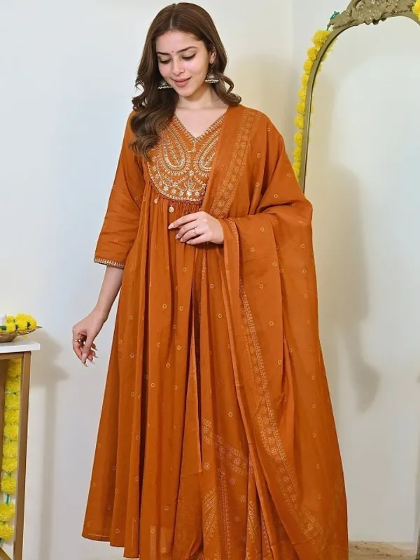 Orange_Embroidered_Anarkali_Suit_Set_With_Dupatta_For_Women