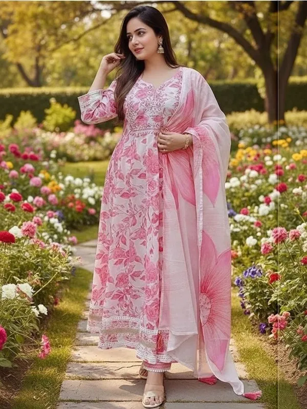 Pink_Elegant_Floral_Embroidered_Kurta_Set_With_Dupatta_For_Women