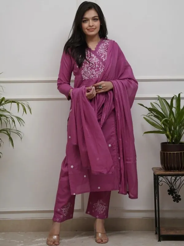Purple_Embroidered_Kurta_Set_With_Dupatta_For_Women