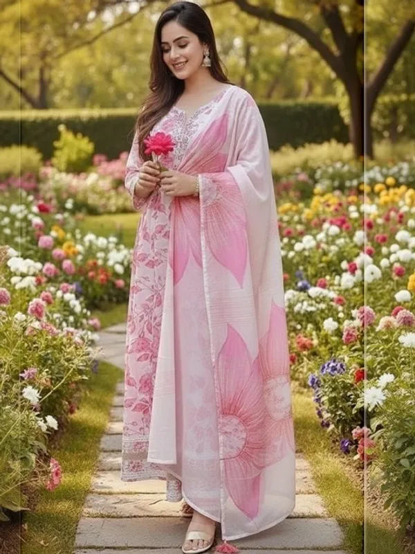 Pink_Elegant_Floral_Embroidered_Kurta_Set_With_Dupatta_For_Women