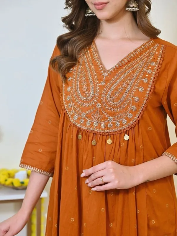 Orange_Embroidered_Anarkali_Suit_Set_With_Dupatta_For_Women