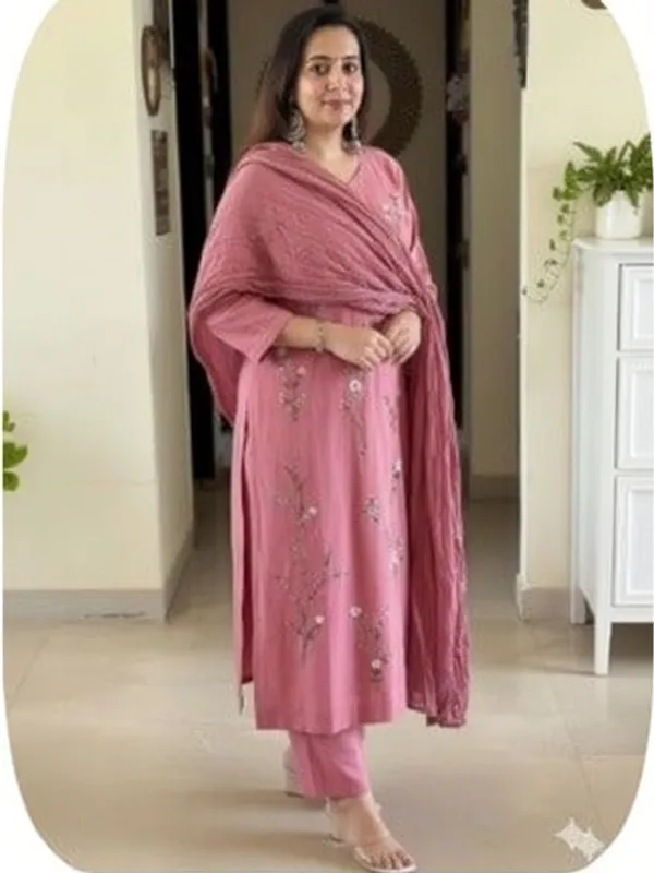Pink_Embroidered_Kurta_Set_With_Dupatta_For_Women