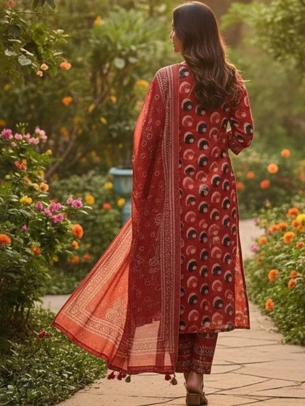 Maroon_Ethnic_Printed_Kurta_Set_With_Dupatta_For_Women