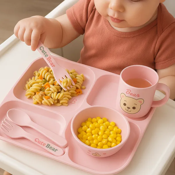 Blue_Cute_Bear_Baby_Feeding_Set_5_Piece_Dinnerware_With_Plate_Bowl_Cup_Spoon_Fork_Lightweight_Durable_Safe_For_Kids