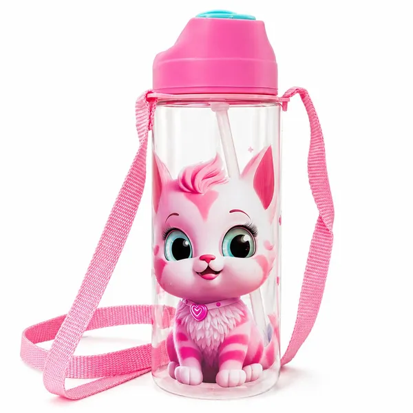 Cute_Cat_Kids_Water_Bottle_500_ML_–_BPA_Free,_Non-Toxic,_Leakproof_with_Silicone_Spout_&_Straw,_Adjustable_Strap,_Easy_Grip,_School_Water_Bottle_for_Girls_&_Boys