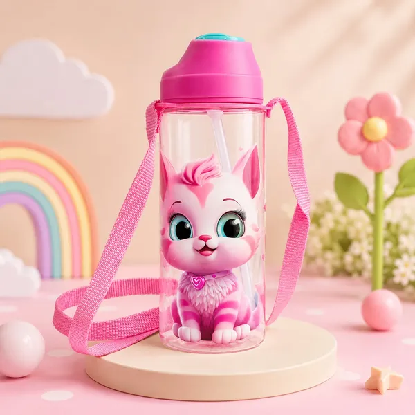 Cute_Cat_Kids_Water_Bottle_500_ML_–_BPA_Free,_Non-Toxic,_Leakproof_with_Silicone_Spout_&_Straw,_Adjustable_Strap,_Easy_Grip,_School_Water_Bottle_for_Girls_&_Boys