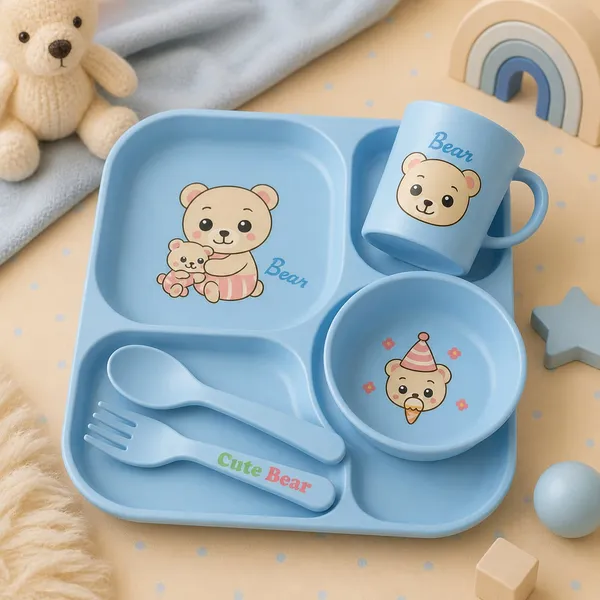 Blue_Cute_Bear_Baby_Feeding_Set_5_Piece_Dinnerware_With_Plate_Bowl_Cup_Spoon_Fork_Lightweight_Durable_Safe_For_Kids