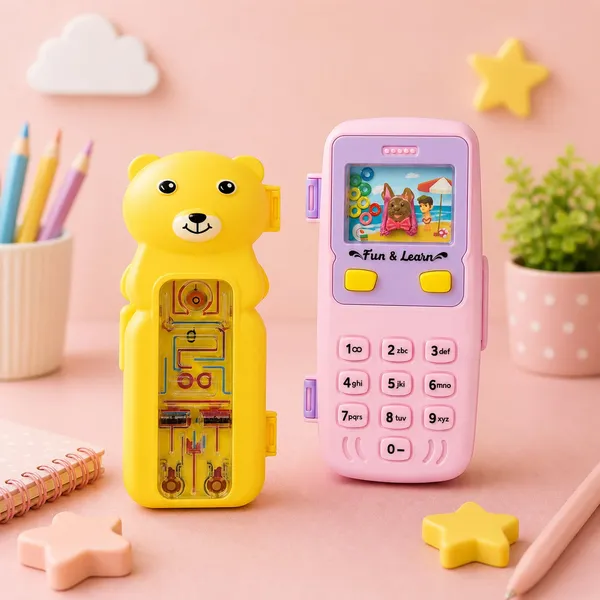 Mobile_And_Bear_Shaped_Style_Pencil_Box_Combo_Set_Pack_Of_2