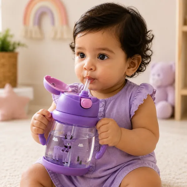 KAKIKO™_Bunny_Sipper_Bottle_for_Kids_&_Toddlers_|_400ml_BPA_Free_Leak-Proof_Water_Bottle_with_Soft_Silicone_Straw,_Click-to-Lock_Lid,_Dual_Easy-Grip_Handles_|_Lightweight_Training_Cup_for_Boys_&_Girls