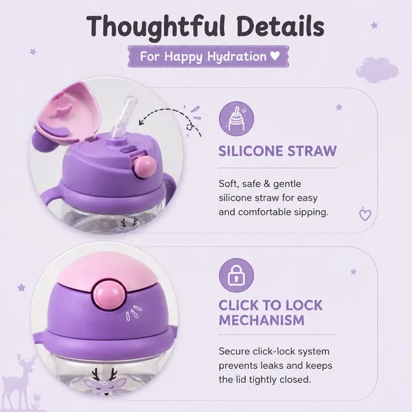 KAKIKO™_Bunny_Sipper_Bottle_for_Kids_&_Toddlers_|_400ml_BPA_Free_Leak-Proof_Water_Bottle_with_Soft_Silicone_Straw,_Click-to-Lock_Lid,_Dual_Easy-Grip_Handles_|_Lightweight_Training_Cup_for_Boys_&_Girls