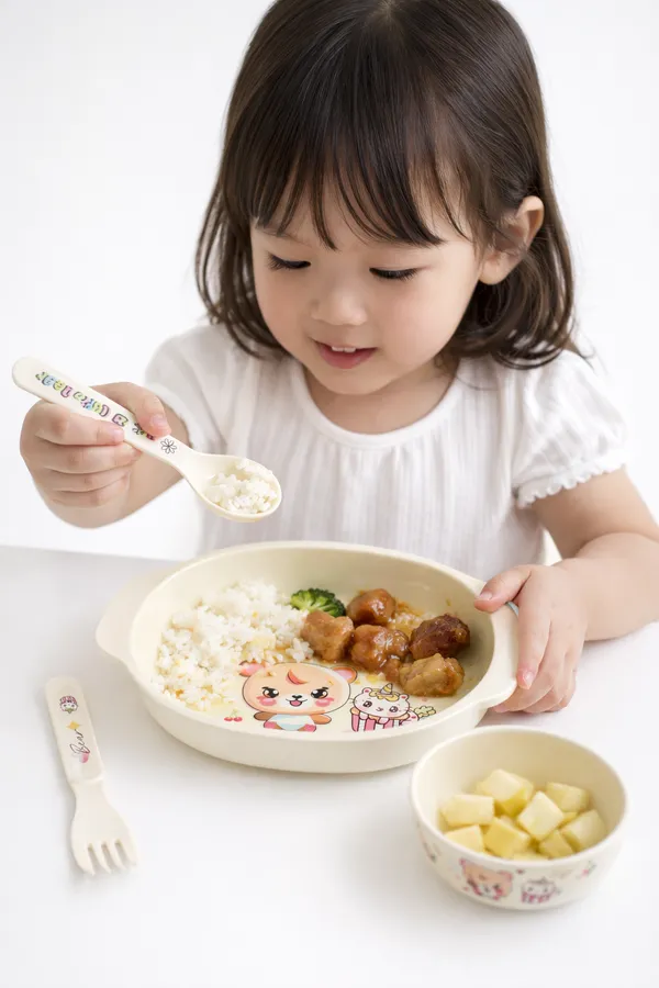 Little_Bite_Kids_Bowl_Set_2_Bowls_With_Spoon_And_Fork_Durable_Feeding_Set
