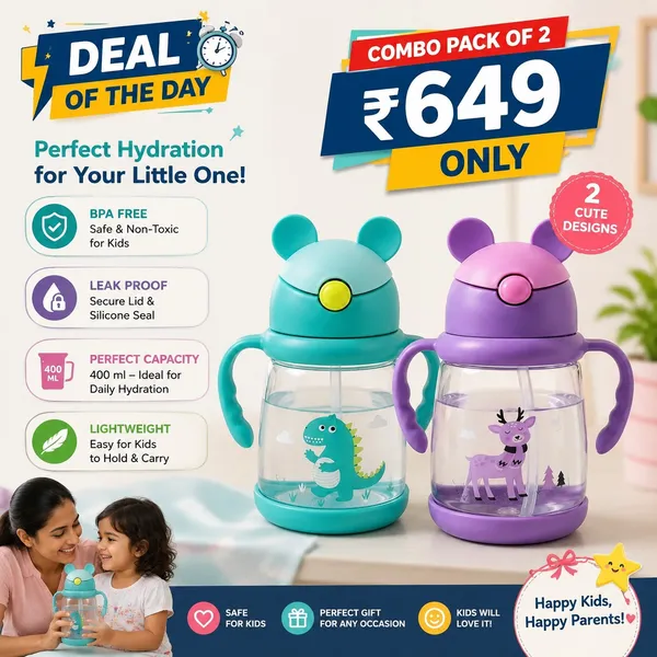Pack_of_2_KAKIKO™_Bunny_Sipper_Bottle_for_Kids_&_Toddlers_|_450ml_BPA_Free_Leak-Proof_Water_Bottle_with_Soft_Silicone_Straw,_Click-to-Lock_Lid,_Dual_Easy-Grip_Handles_|_Lightweight_Training_Cup_for_Boys_&_Girls