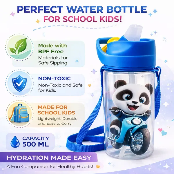 Panda_Kids_Water_Bottle_500_ML_–_BPA_Free,_Non-Toxic,_Leakproof_with_Silicone_Spout_&_Straw,_Adjustable_Strap,_Easy_Grip,_School_Water_Bottle_for_Girls_&_Boys