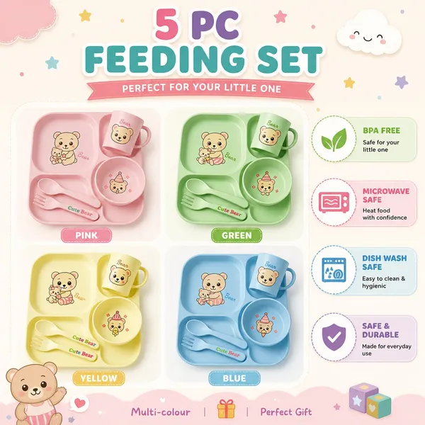Mustard_Cute_Bear_Baby_Feeding_Set_5_Piece_Dinnerware_With_Plate_Bowl_Cup_Spoon_Fork_Lightweight_Durable_Safe_For_Kids