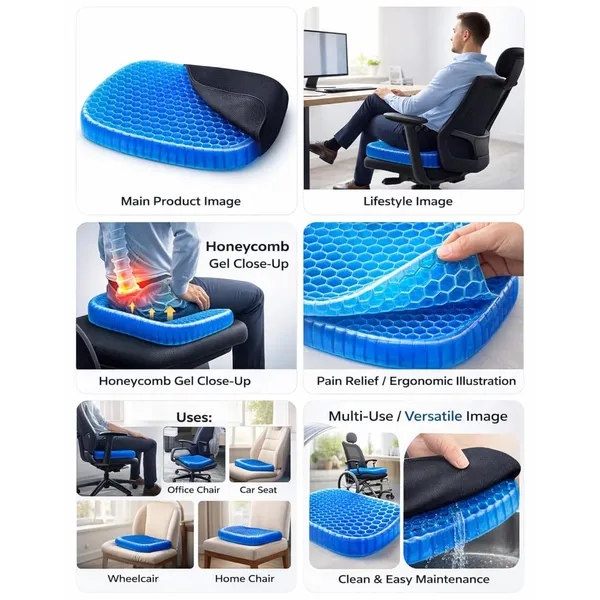 Blue_Honeycomb_Gel_Seat_Cushion_With_Non_Slip_Cover_Ergonomic_Support_For_Office_Chair,_Car_&_Home