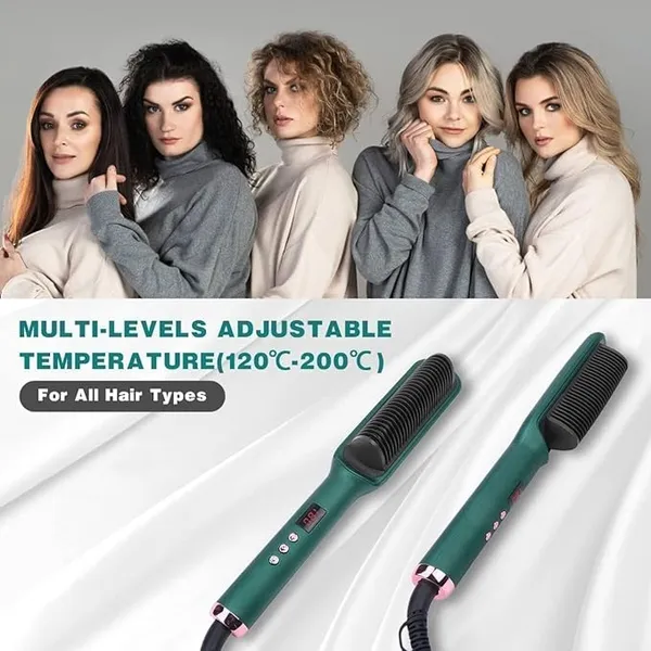 Green_Heating_Ionic_Hair_Straightener_Brush_Professional_Salon_Quality_With_Temperature_Control