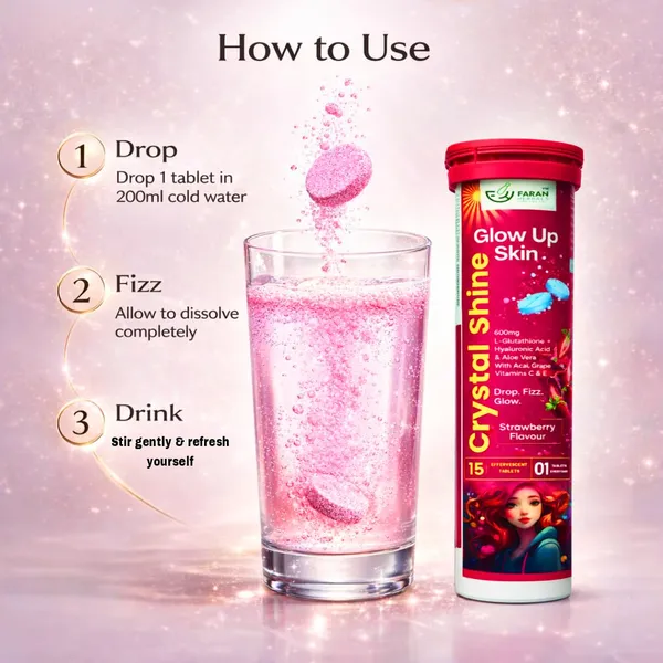 Crystal_Shine_Effervescent_Tablets_With_600Mg_L_Glutathione_Vitamin_C_Hyaluronic_Acid_Vitamin_E_Aloe_Vera_Acai_Grape_Seed_Extract_Strawberry_Flavour_15_Tablets