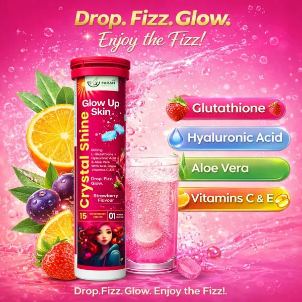 Crystal_Shine_Effervescent_Tablets_With_600Mg_L_Glutathione_Vitamin_C_Hyaluronic_Acid_Vitamin_E_Aloe_Vera_Acai_Grape_Seed_Extract_Strawberry_Flavour_15_Tablets