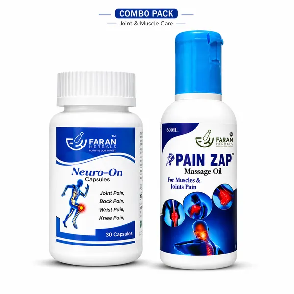 Faran_Herbals_Joint_&_Muscle_Care_Combo_|_Neuro-On_Capsules_(30)_+_Pain_Zap_Massage_Oil_(60_ml)_|_Ayurvedic_Support_for_Joint_Pain,_Muscle_Relief_&_Mobility