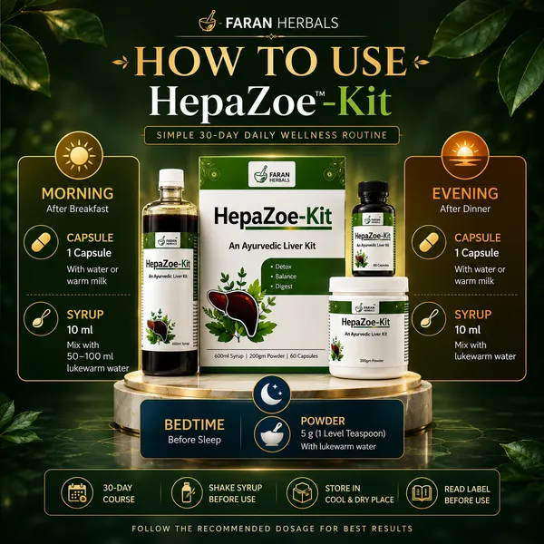 Faran_Herbals_HepaZoe-Kit_Ayurvedic_Liver_Support_Kit_|_600ml_Syrup_+_200g_Powder_+_60_Capsules_|_Liver_Detox,_Bile_Flow_Support_&_Digestive_Wellness_|_30-Day_Course