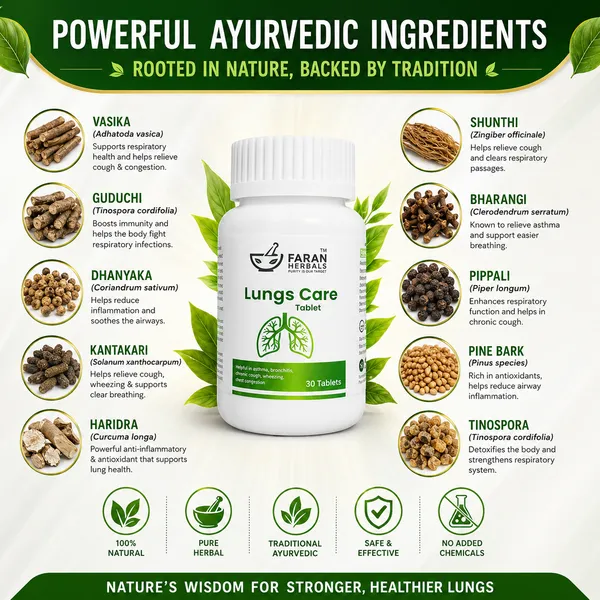FARAN_HERBALS_Lungs_Care_Tablets_|_Ayurvedic_Respiratory_Support_|_Supports_Lung_Health,_Bronchitis,_Chronic_Cough,_Wheezing_&_Chest_Congestion_|_30_Tablets