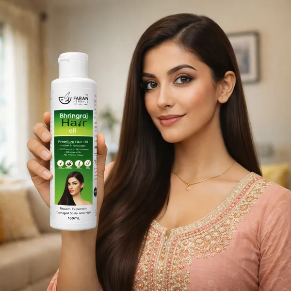 Faran_Herbals_Bhringraj_Hair_Oil_100ml_|_Ayurvedic_Herbal_Hair_Oil_for_Scalp_Nourishment_&_Healthy_Looking_Hair_|_With_Amla,_Brahmi,_Brahmi,_Neem_&_Hibiscus_|_No_Mineral_Oil,_No_Paraben