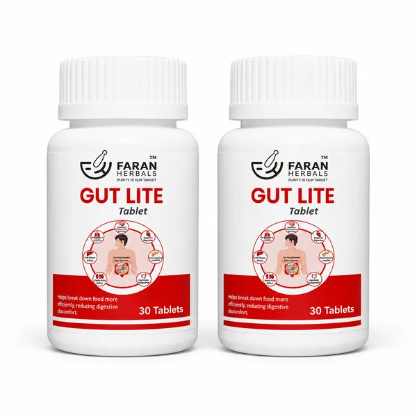 Faran_Herbals_Gut_Lite_Tablets_|_Ayurvedic_Digestive_Support_Supplement_|_Helps_Support_Digestion,_Gas,_Acidity_&_Bloating_Relief_|_With_Senna,_Triphala,_Guduchi_&_Neem_|_30_Tablets_Each_(Pack_of_2)