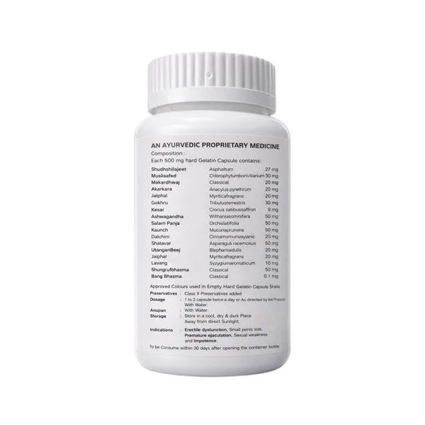 Faran_Herbals_Shakti_Vardhan_Capsules_–_Ayurvedic_Capsules_for_Vitality_&_Strength_|_For_Impotence,_Low_Sperm_Count_&_Sexual_Weakness_|_30_Capsules