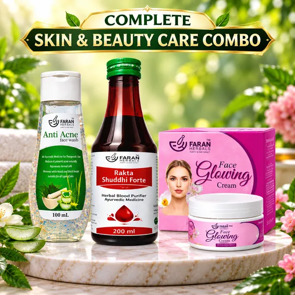 Faran_Herbals_Ayurvedic_Skin_Care_Combo_Pack_|_Face_Wash_100ml,_Rakta_Shuddhi_Syrup_200ml_&_Face_Cream_|_Herbal_Support_for_Clear_&_Glowing_Skin