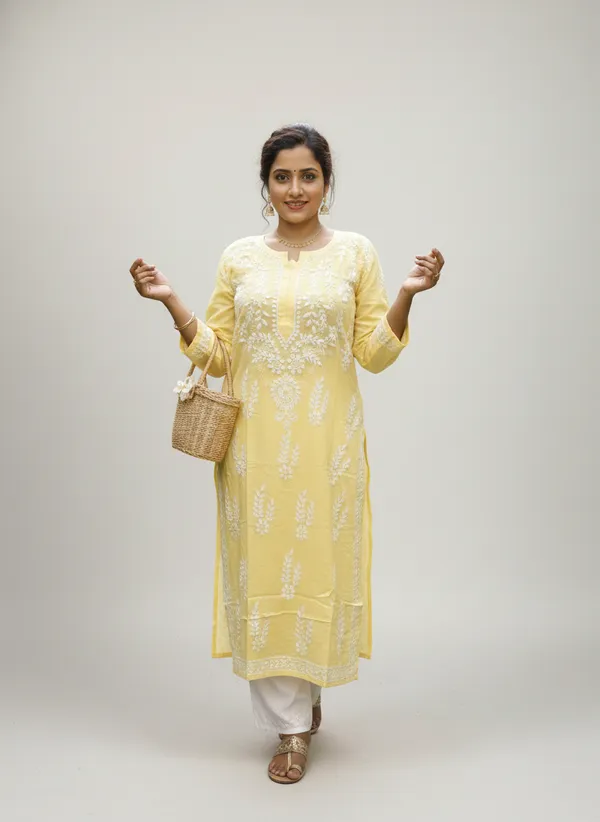 Noor-e-Awadh_Zard_Pure_Modal_Kurti