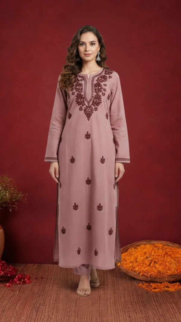 Aafreen_Heavy_kadhai_-_Pure_Cotton_Mahagony_Kurti