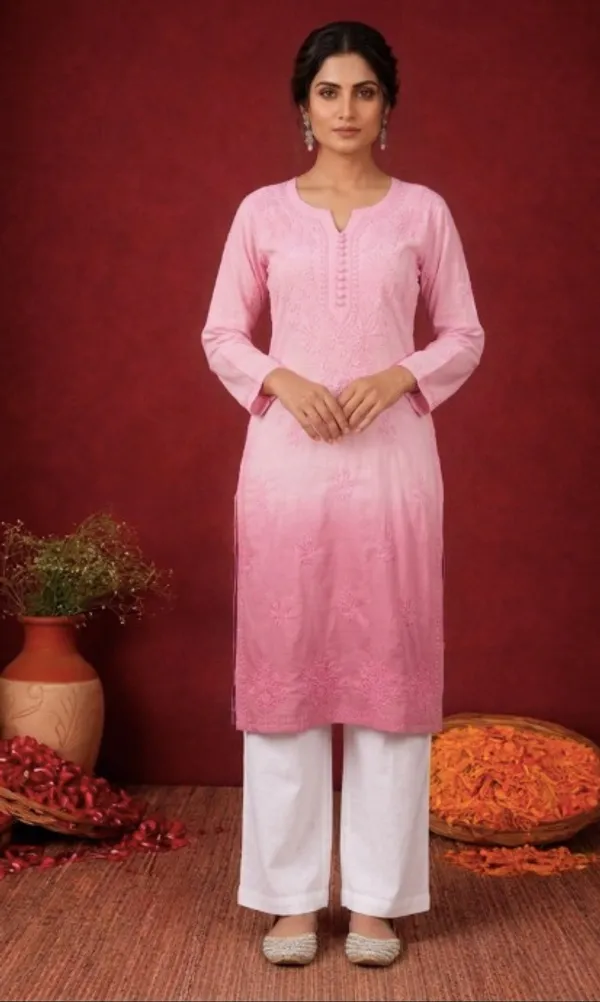 Gulaabi_Raunaq_-_Pure_Cotton_Ombre_Kurti