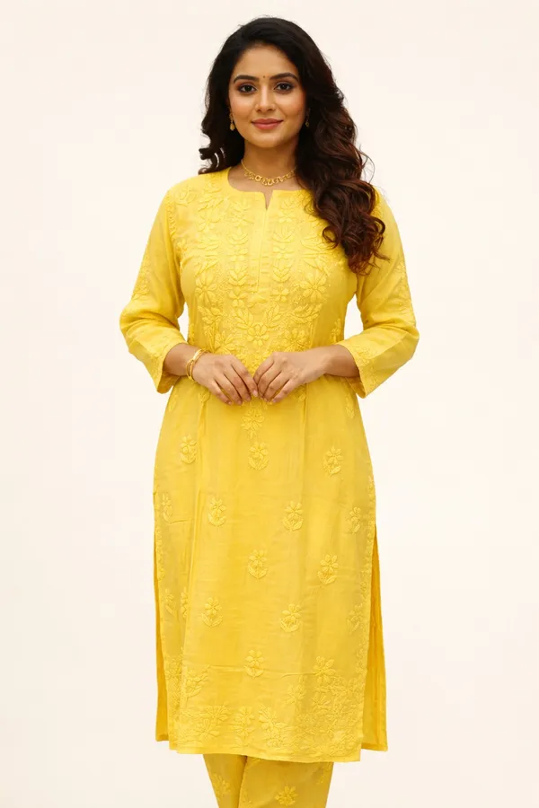 Husn-e-Adaa_Pure_Muslin_Set_-_Lime_Yellow